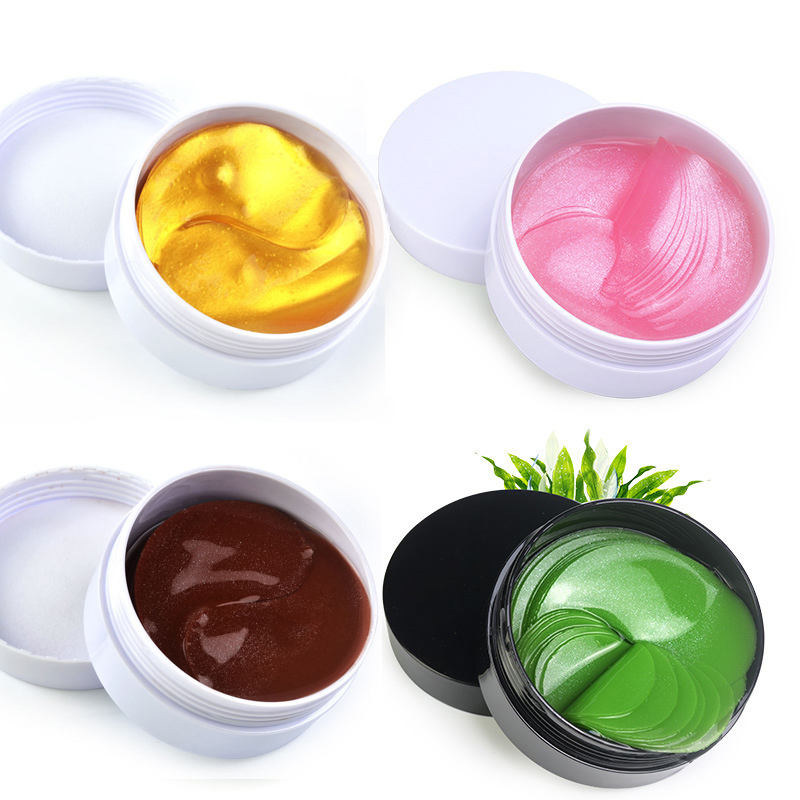 24K Gold Under Eye Patches Silmänaamio Ikääntymistä estävä kollageeni Hyaluronihappo Silmänalainen Naamio Tummia silmänalusia poistava