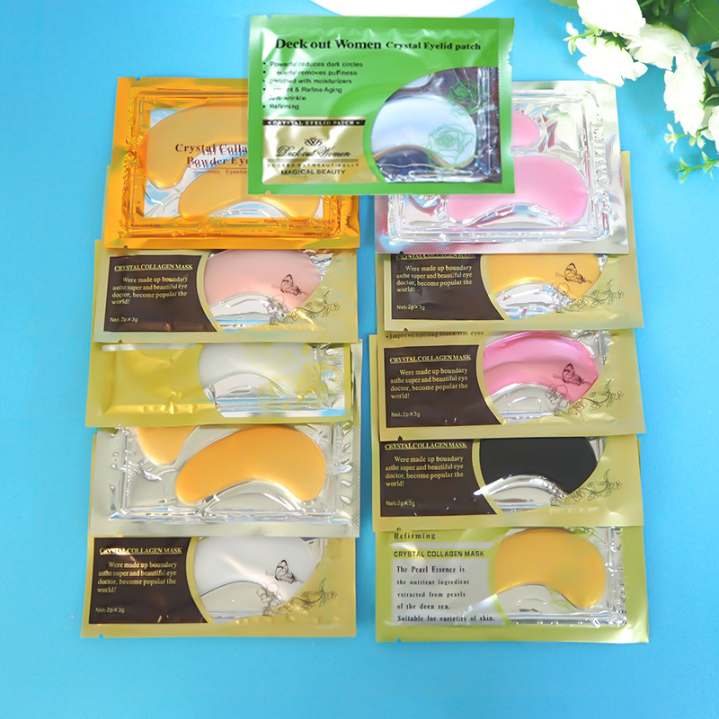 Collagen Crystal Eye Mask Kosteuttava ja kosteuttava Fine Line Eye Eye Mask
