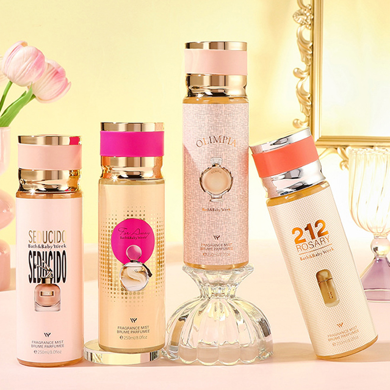 250 ml Brand Hajuvesi Sweet Floral Women Vartalosuihke Body Mist Parfums Designer Hajuvesi