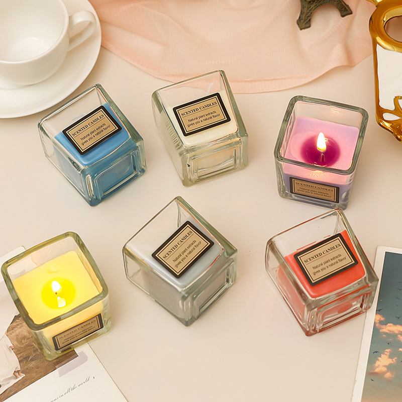 120g Tuoksut Tuoksukynttilät Kotiin Tuoksukynttilät Voimakas tuoksu Pitkäkestoiset Aromaterapiapurkkikynttilät