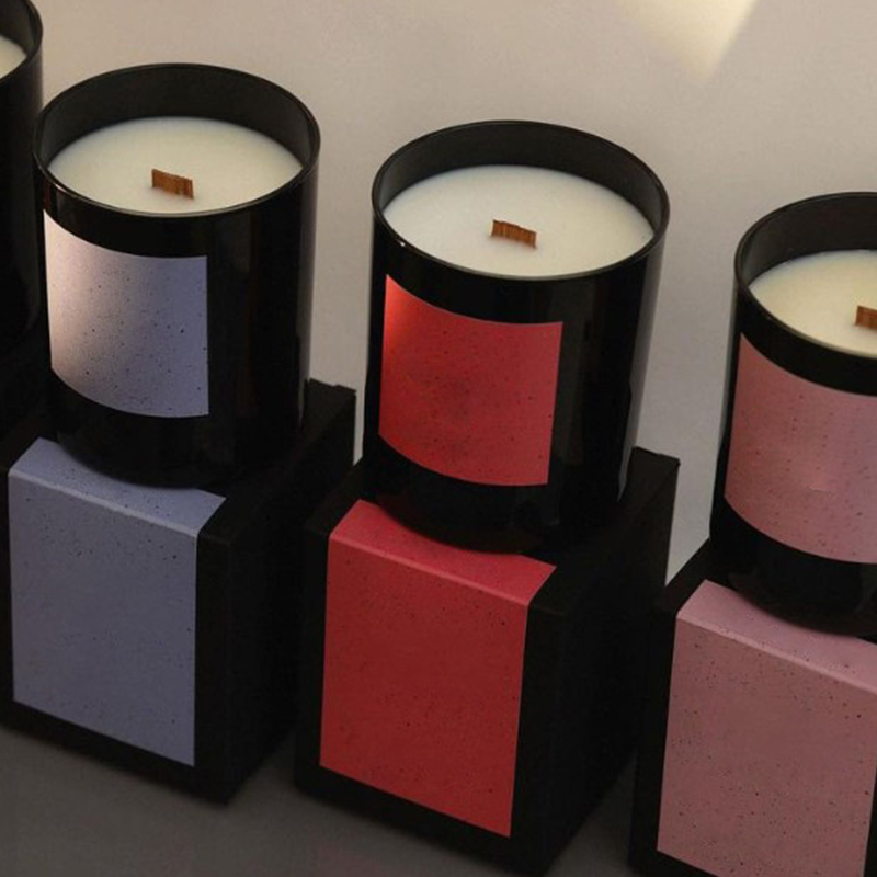 220g Paksupohjainen kuppi Ympäristöystävällinen savuton puuydin huippuluokan lahjarasia kasvieteerinen öljy soijavaha tuoksukynttilä